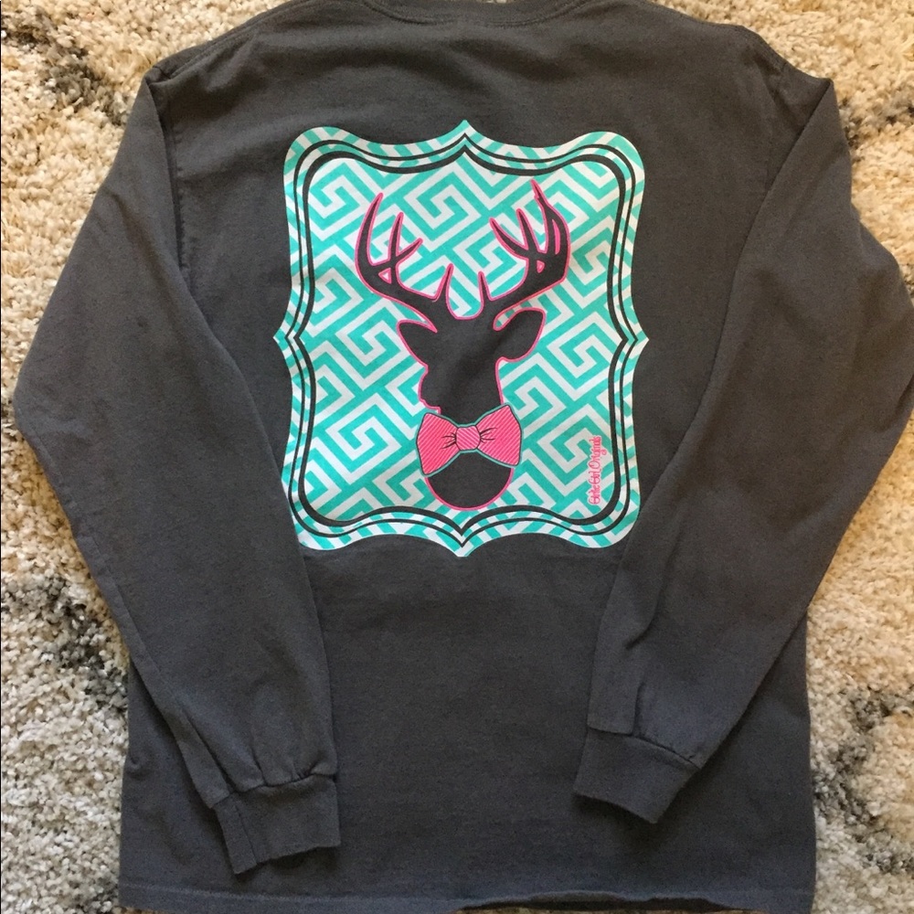 Girlie Girl Originals grey long sleeve t-shirt